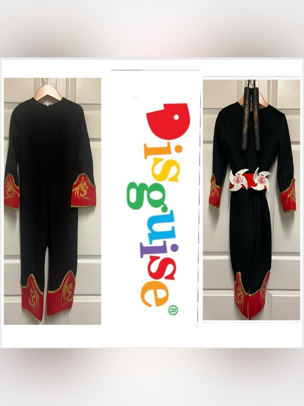 Disguise Costumes Girls Ninja Child Jumpsuit Set